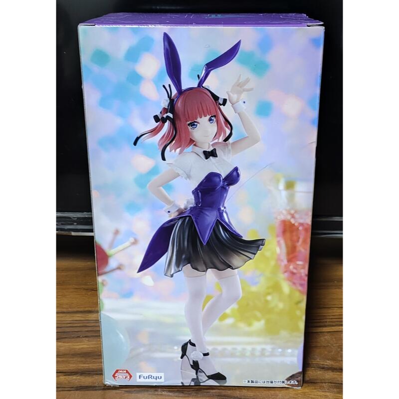 《周邊》【☆現貨☆】特賣 日空版 景品 公仔 FuRyu Trio Try iT 五等分的新娘 中野二乃 兔女郎-細節圖2