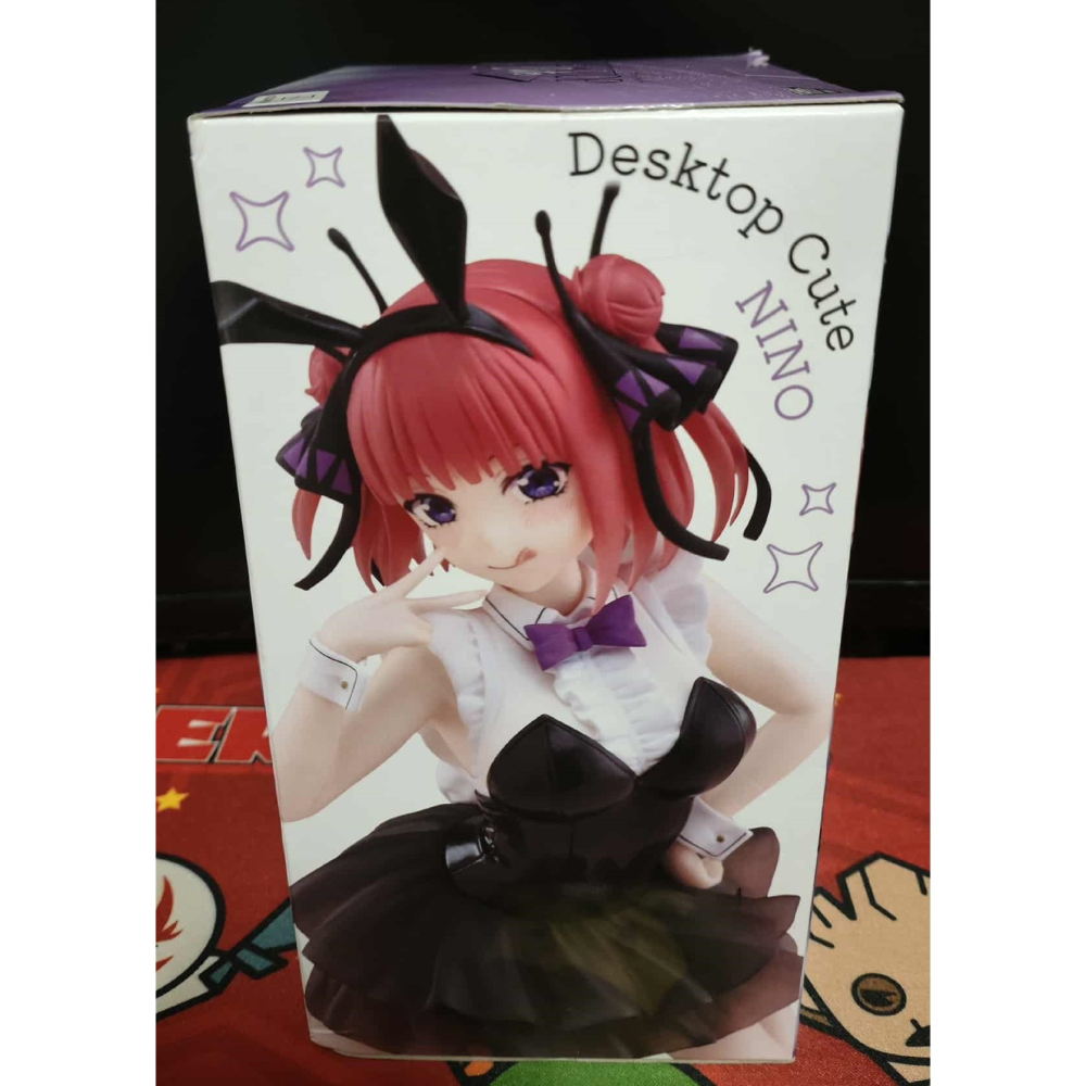 《周邊》【現貨】 特賣 日空版 景品 公仔 TAITO Desktop Cute 五等分的花嫁 中野二乃 二乃 兔女郎-細節圖4