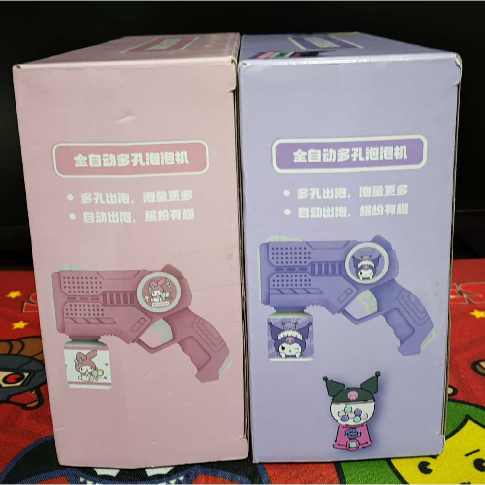 《周邊》【現貨】 特賣 陸版 正版授權 Sanrio 三麗鷗 美樂蒂 Melody 酷洛米 Kuromi 自動泡泡槍-細節圖2