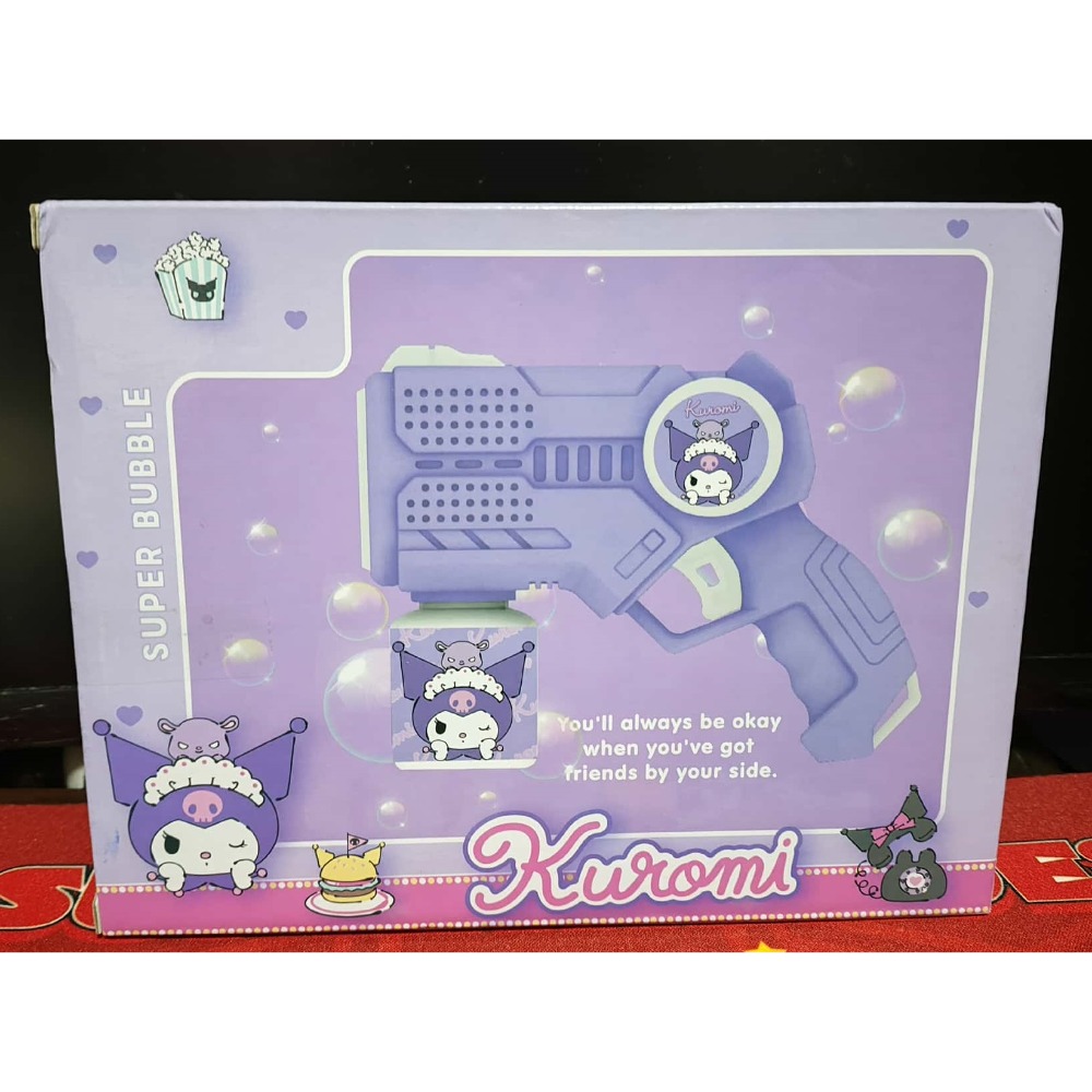 《周邊》【現貨】 特賣 陸版 正版授權 Sanrio 三麗鷗 美樂蒂 Melody 酷洛米 Kuromi 自動泡泡槍-規格圖8