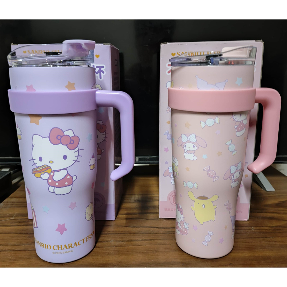《周邊》【☆現貨☆】特賣 正版 景品 代理版 三麗鷗 Sanrio 酷洛米 Hello Kitty 不鏽鋼巨霸杯 冰霸杯-細節圖2