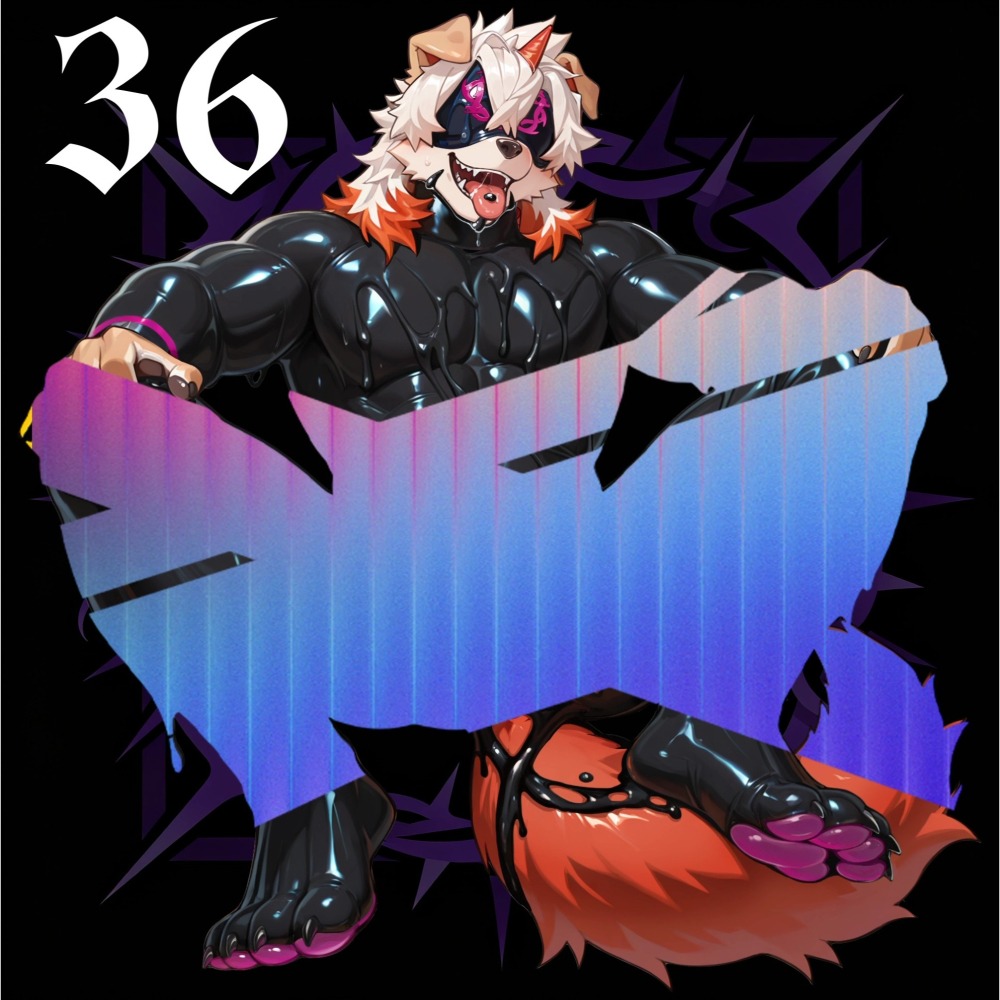 《周邊》肌肉 肌肉男 壓克力立牌 Furry 獸人 福瑞 明日方舟 吽 膠衣Ver.-細節圖3