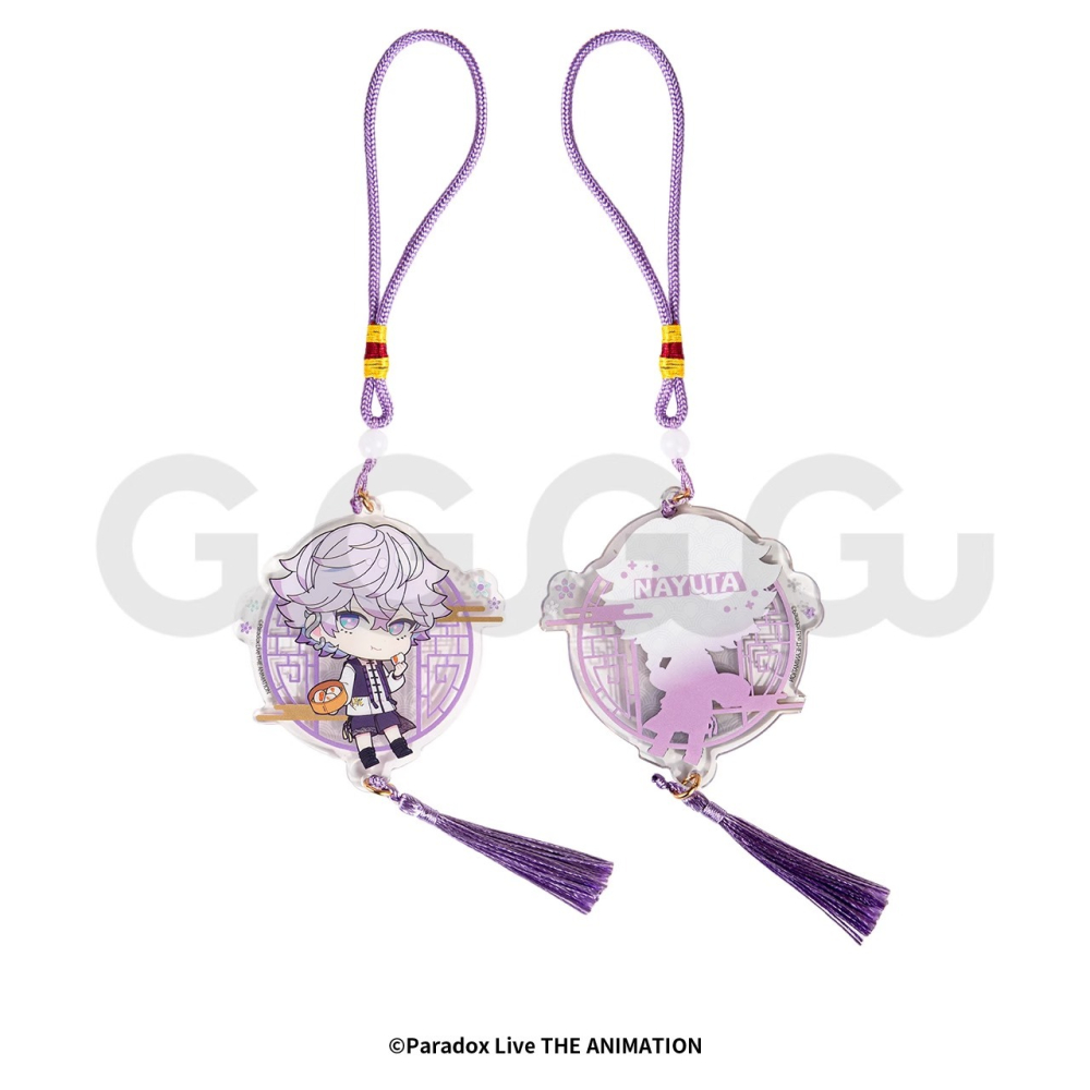 《周邊》【現貨】陸版正版 Paradox Live 月影茶歇 流蘇吊飾 壓克力吊飾 矢戸乃上珂波汰 矢戸乃上那由汰-細節圖4