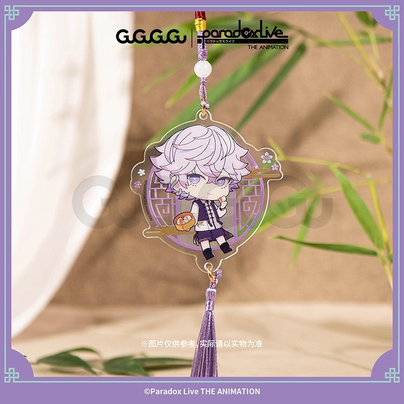 《周邊》【現貨】陸版正版 Paradox Live 月影茶歇 流蘇吊飾 壓克力吊飾 矢戸乃上珂波汰 矢戸乃上那由汰-規格圖4