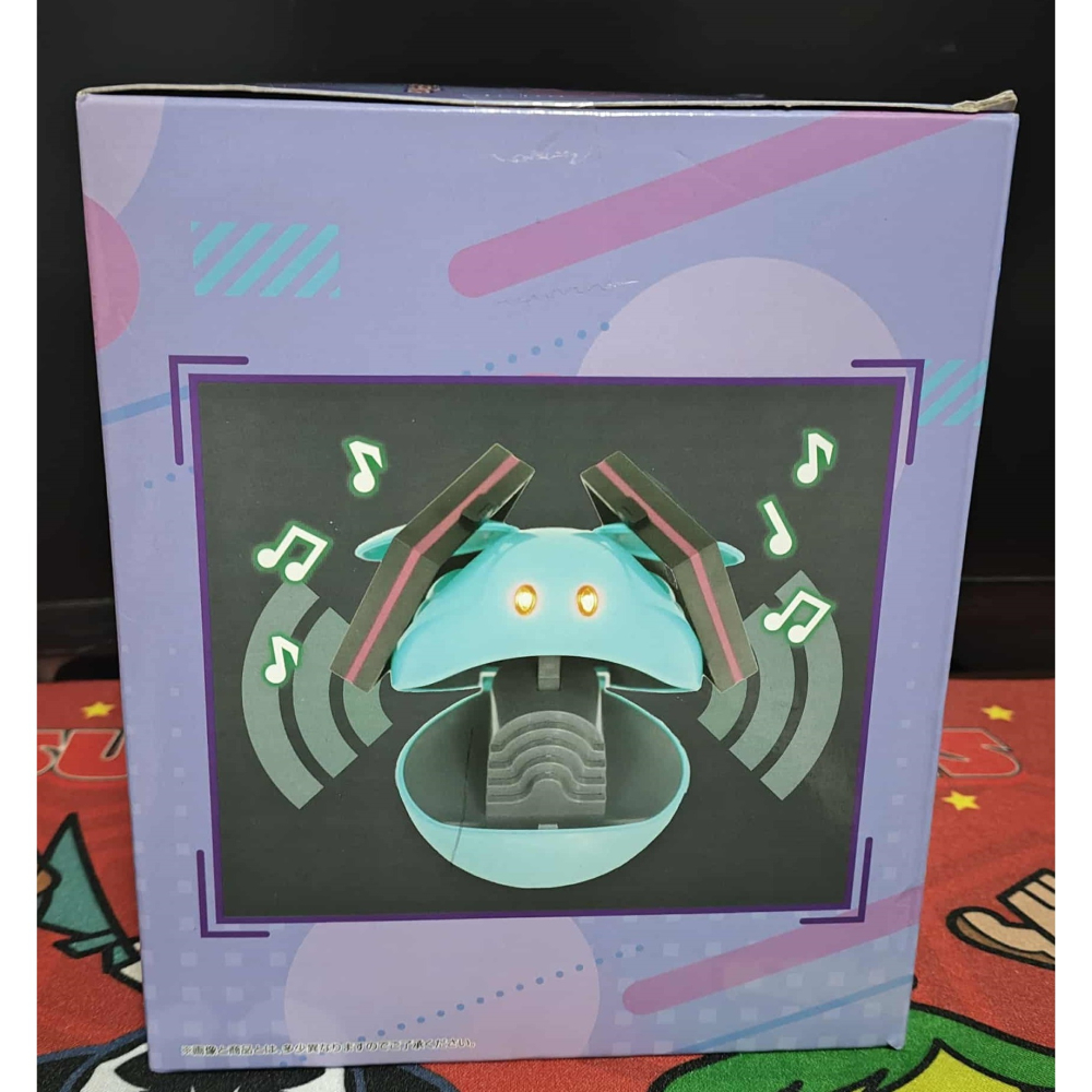 《周邊》現貨 特賣 日空版 景品 公仔 初音未來 初音 miku 鋼彈 45th 元氣哈囉 揚聲器 音箱 機動戰士鋼彈-細節圖2