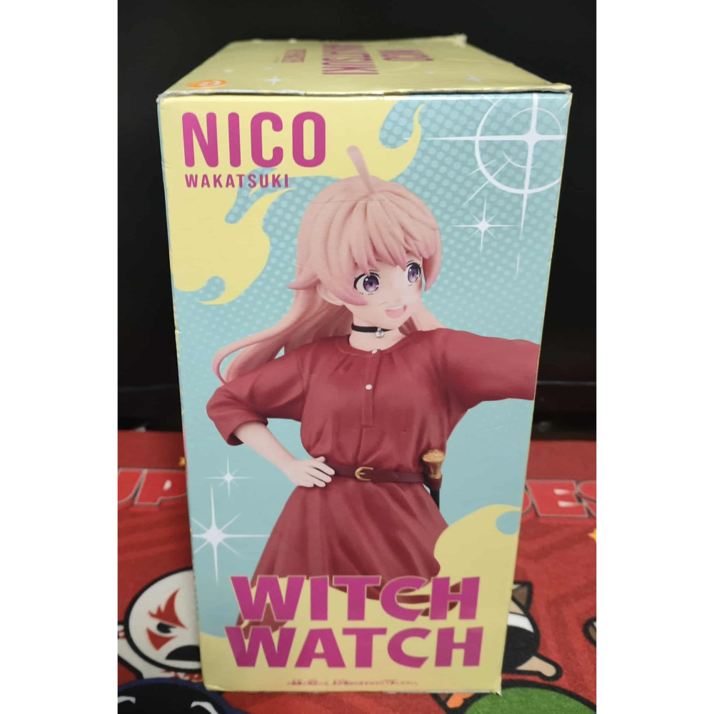 日空版 景品 公仔 WITCH WATCH 魔女守護者 若月妮可 紅色連身裙 便服Ver.-細節圖2