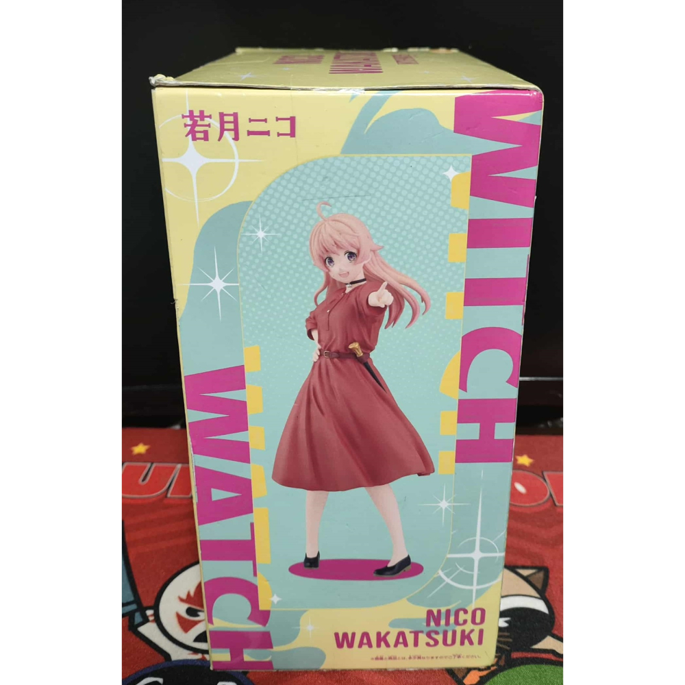 日空版 景品 公仔 WITCH WATCH 魔女守護者 若月妮可 紅色連身裙 便服Ver.-細節圖4