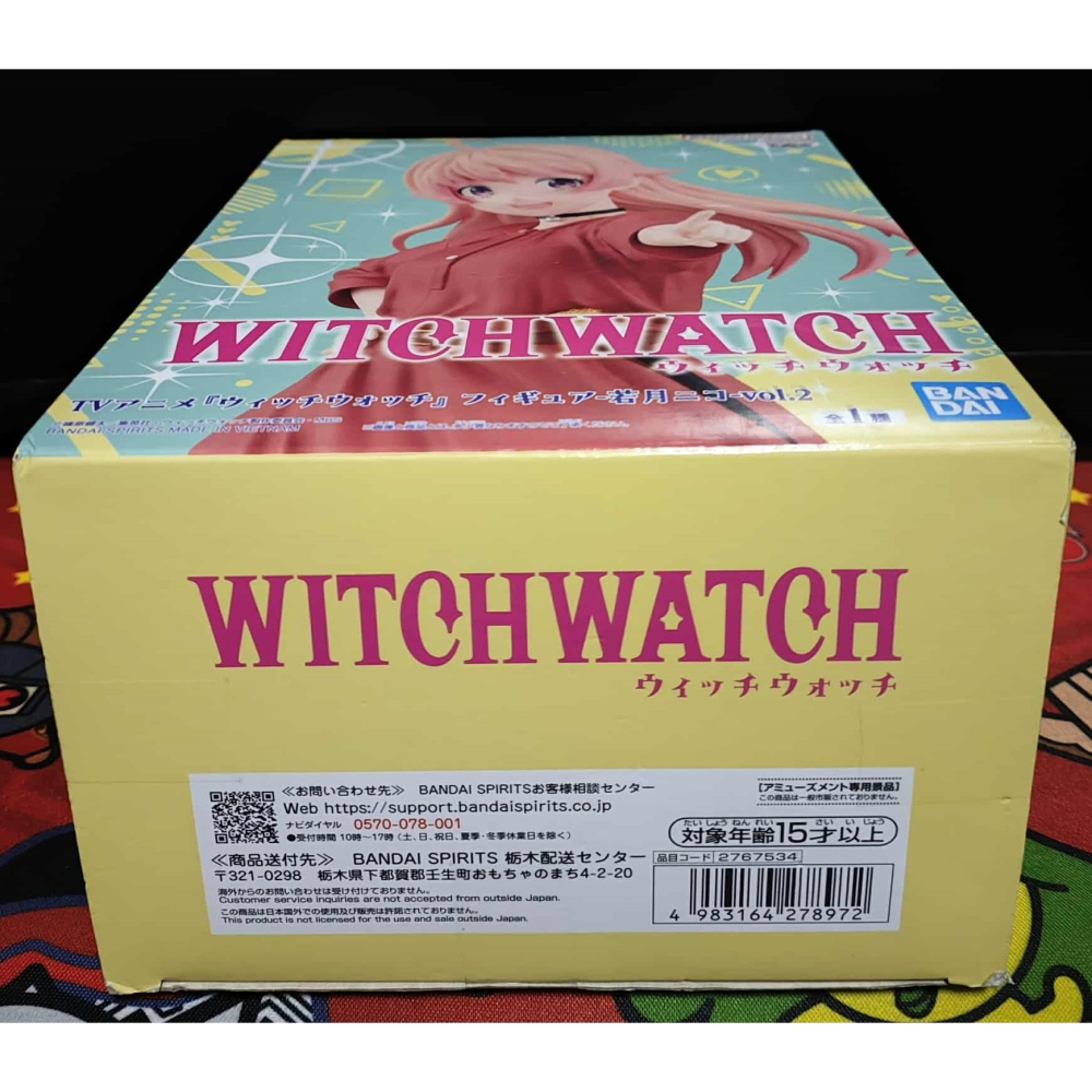 日空版 景品 公仔 WITCH WATCH 魔女守護者 若月妮可 紅色連身裙 便服Ver.-細節圖6
