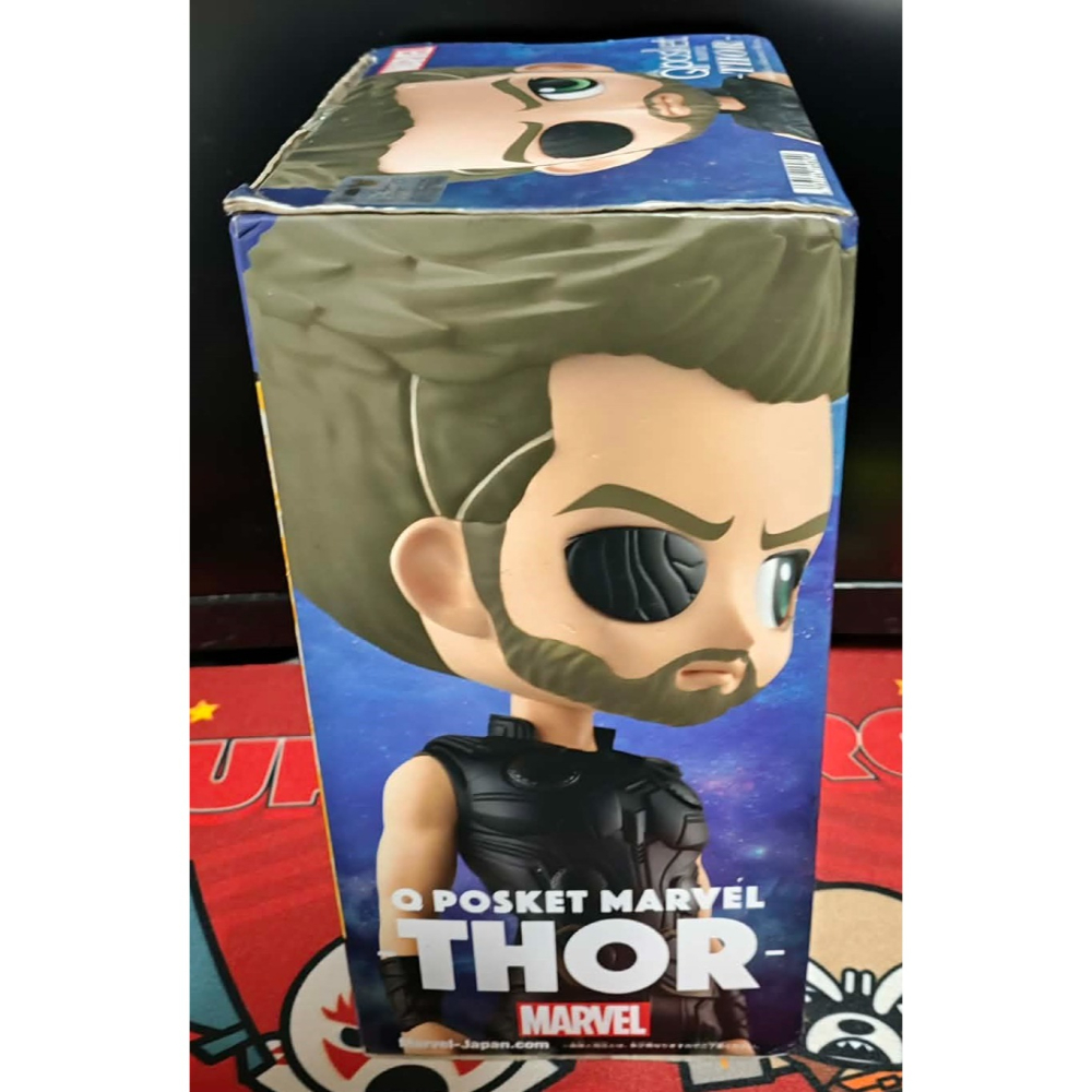 《周邊》【現貨】特賣 日空版 景品 漫威 迪士尼 MARVEL Q posket 復仇者聯盟 無限之戰 雷神 索爾-細節圖2