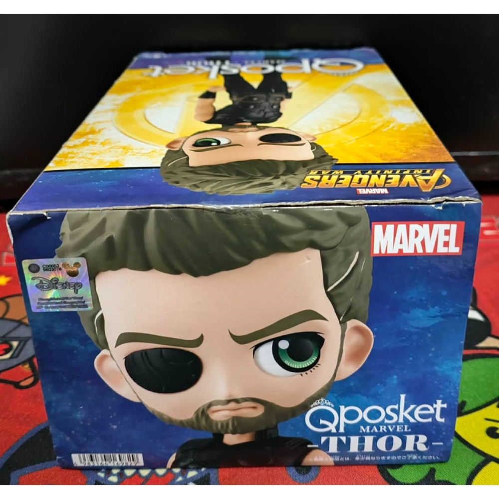 《周邊》【現貨】特賣 日空版 景品 漫威 迪士尼 MARVEL Q posket 復仇者聯盟 無限之戰 雷神 索爾-細節圖5