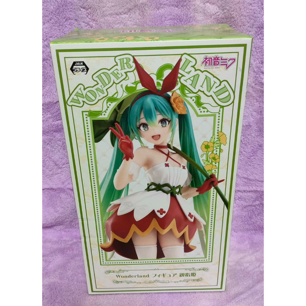 《周邊》【現貨】 特賣 日空版 景品 公仔 TAITO 初音未來 miku 初音 wonderland 童話 拇指姑娘-細節圖3