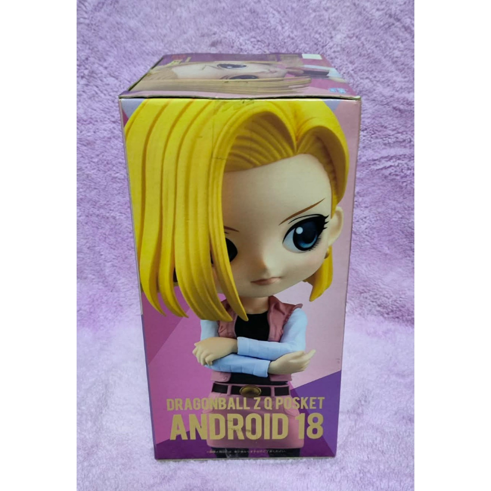 《周邊》【現貨】 特賣 日空版 景品 公仔 白貼金證 七龍珠 七龍珠Z Qposket QP 人造人18號 人造人-細節圖4