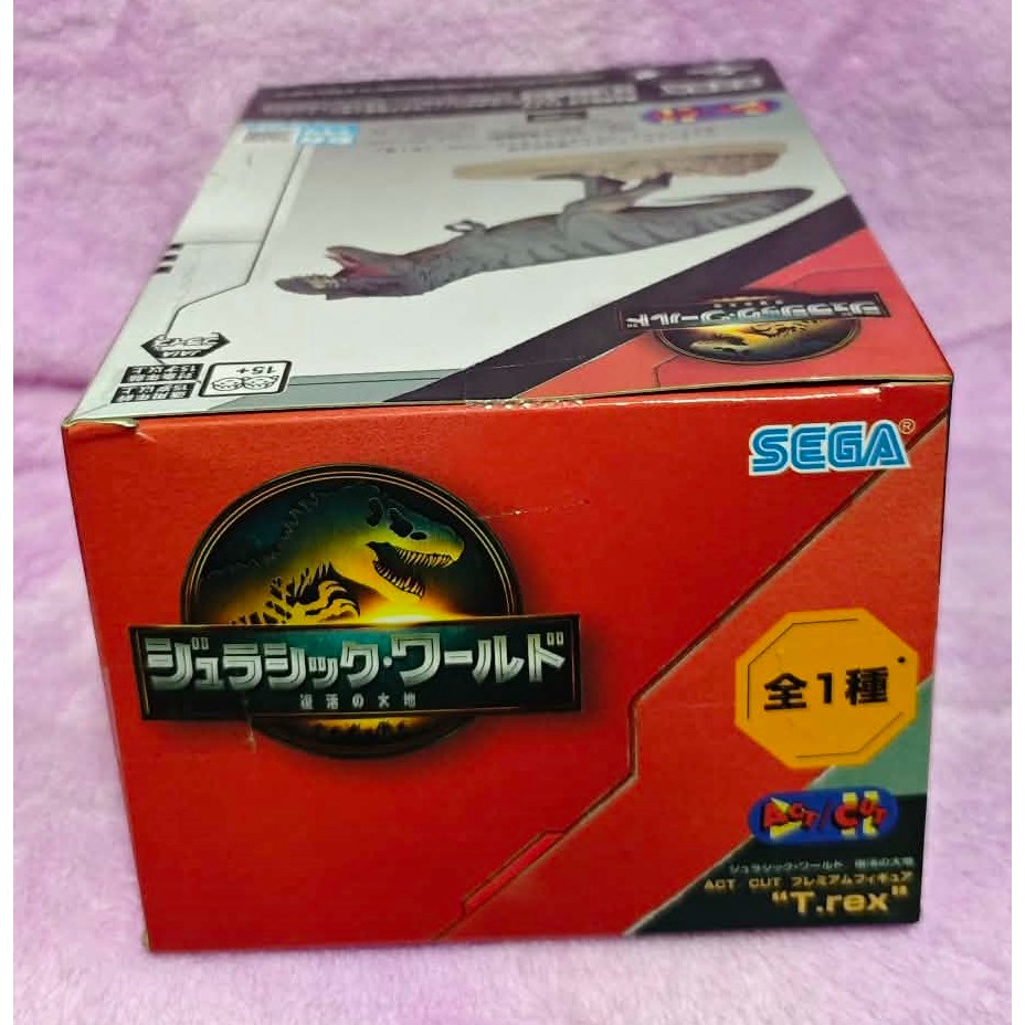 《周邊》【現貨】 特賣 日空版 景品 公仔 SEGA 侏羅紀公園 侏羅紀世界 復活大地 ACT/CUT 暴龍-細節圖5