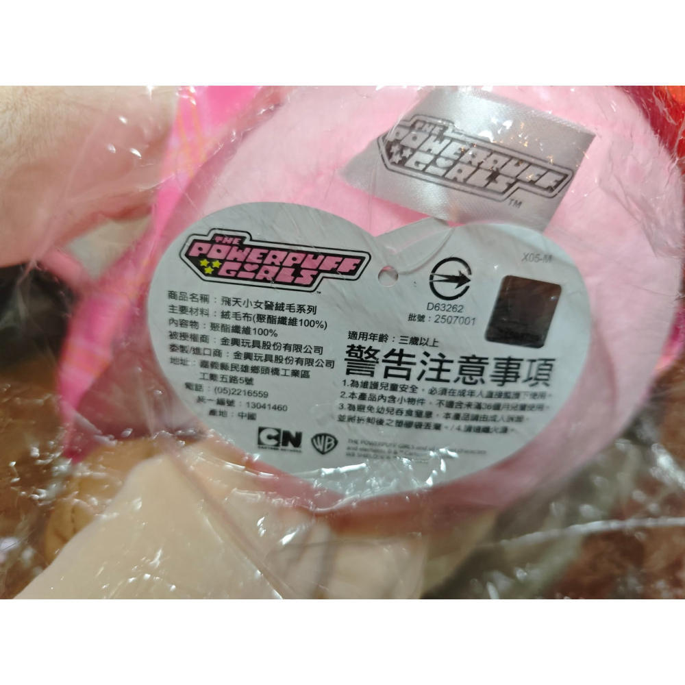 《周邊》【現貨】特賣 台灣 代理版 CN卡通 Cartoon Network 飛天小女警 學院系列 娃娃 16吋 花花-細節圖4