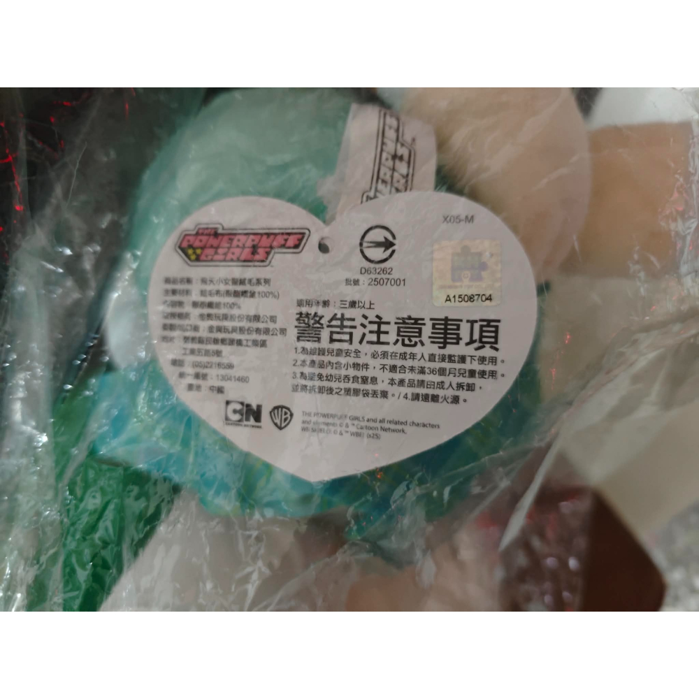 《周邊》【現貨】特賣 台灣 代理版 CN卡通 Cartoon Network 飛天小女警 學院系列 娃娃 16吋 毛毛-細節圖3