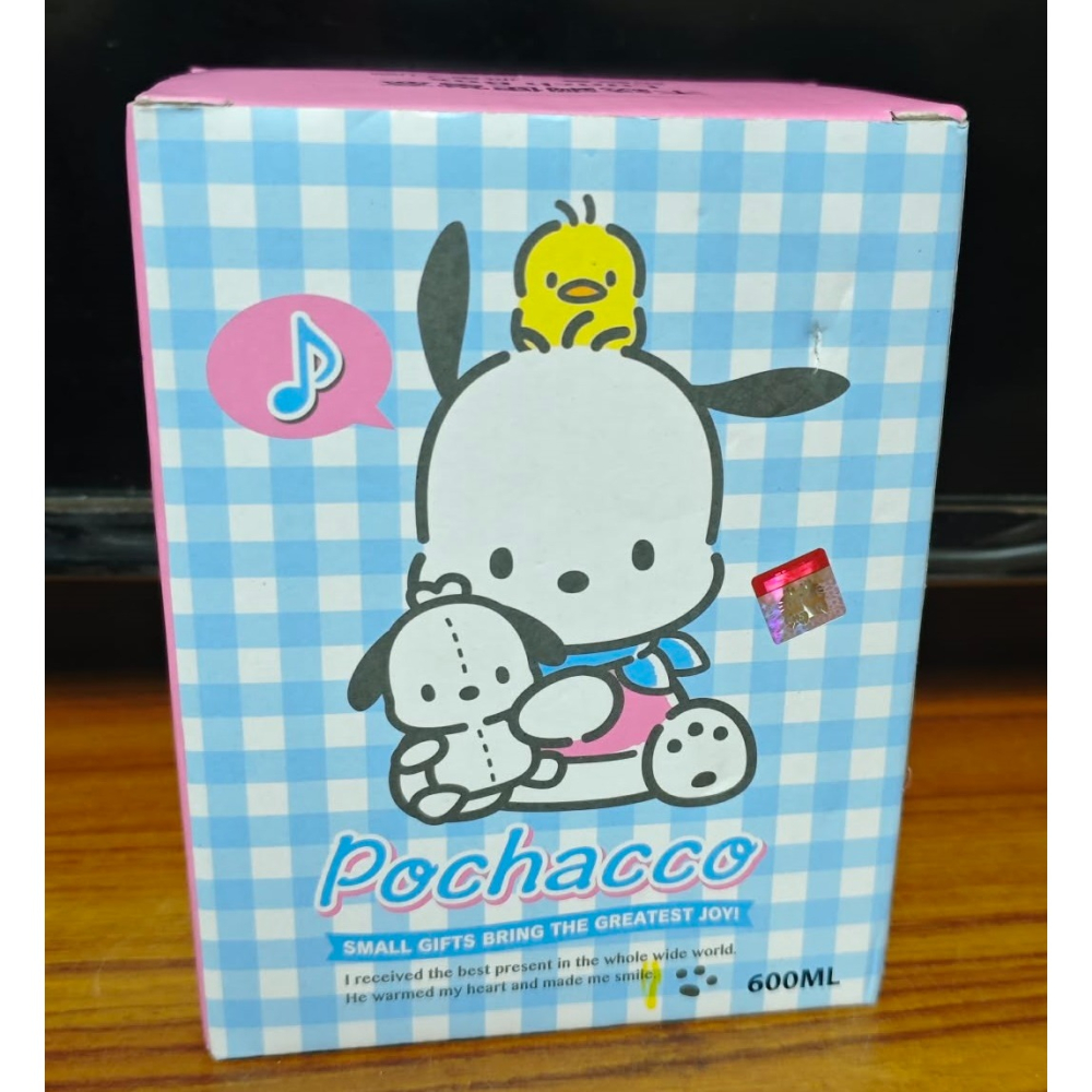 《周邊》【現貨】特賣 正版 台灣代理版 三麗鷗 Sanrio 帕恰狗 Pochacco 不鏽鋼 便當盒 600ml-細節圖4
