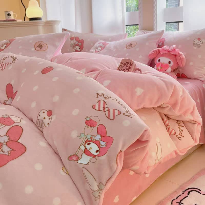 《周邊》【現貨】特賣 陸版正版授權 三麗鷗 酷洛米 KITTY KT 凱蒂貓 美樂蒂 My Melody 涼被 １.２米-細節圖3
