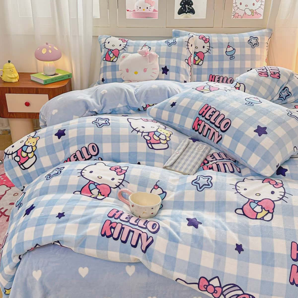《周邊》【現貨】特賣 陸版正版授權 三麗鷗 酷洛米 KITTY KT 凱蒂貓 美樂蒂 My Melody 涼被 １.２米-細節圖4