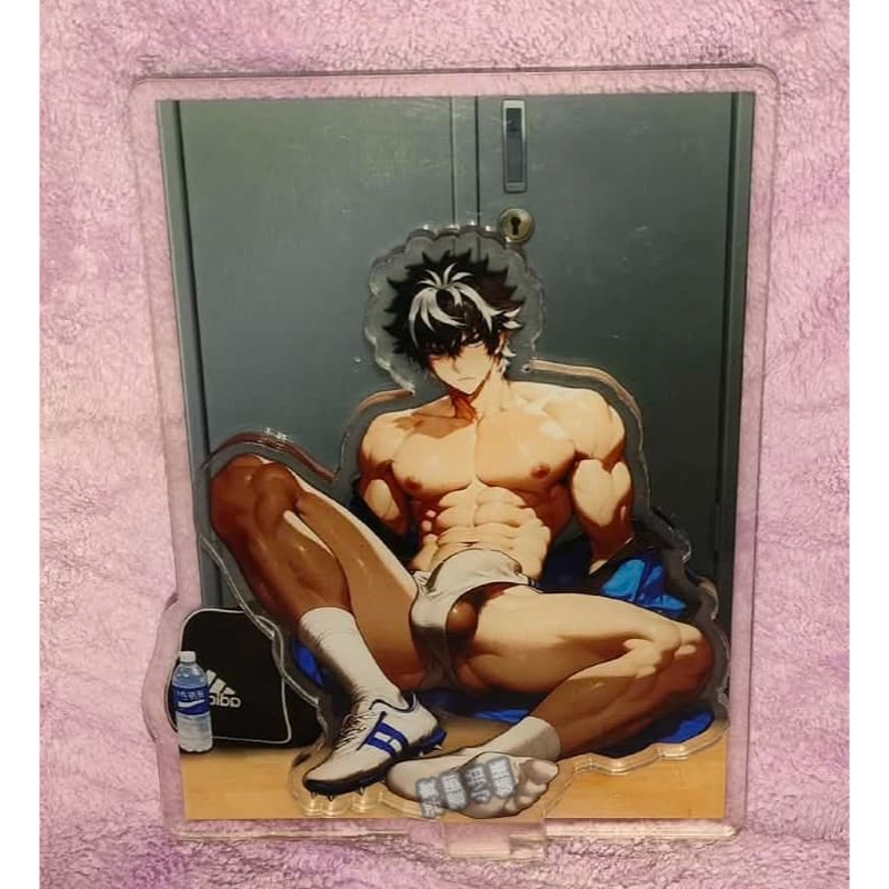 《周邊》新增實拍 肌肉 肌肉男 體育生 健身 洗澡 運動員 拳擊手 壓克力立牌 雙面立牌 雙插立牌 里版 查理曼-細節圖8