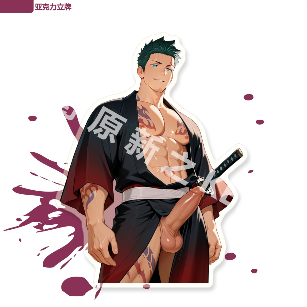 《周邊》肌肉 肌肉男 體育生 壓克力立牌 立牌 普里阿普斯 普神 武士裝 死霸裝Ver.-細節圖2