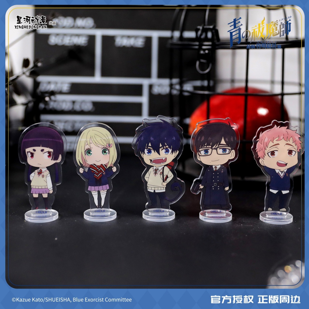《周邊》陸版正版 青之驅魔師 島根啟明結社 壓克力立牌 Q版立牌 滿版立牌 奧村燐 奧村雪男 小黑 志摩廉造 神木出雲-細節圖2