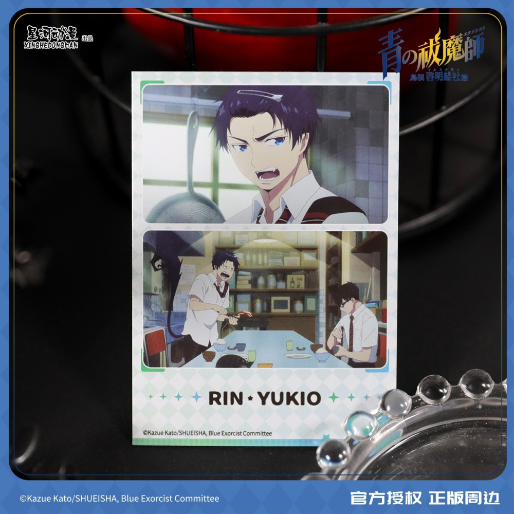 《周邊》陸版正版 青之驅魔師 島根啟明結社 拍立得 奧村燐 奧村雪男 神木出雲 杜山詩繪美 藤本獅郎-細節圖3