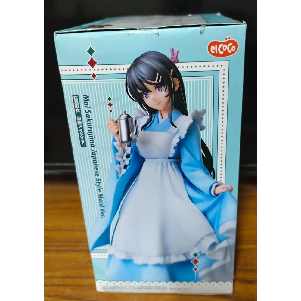 《周邊》【現貨】 特賣 日空版 景品 公仔 elCoCo 青春豬頭少年 青春期笨蛋不做兔女郎學姊的夢 櫻島麻衣 和服女僕-細節圖2