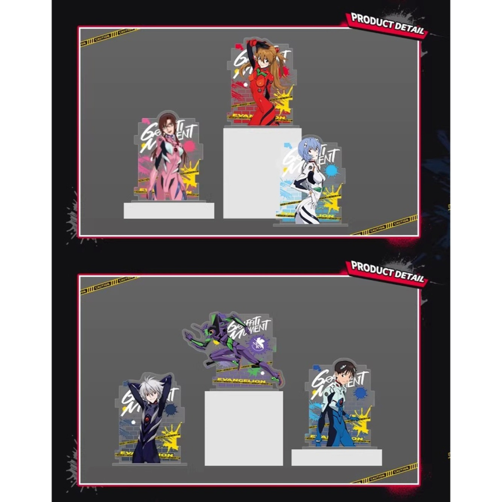 《周邊》【現貨】陸版正版 EVA 新世紀福音戰士 福音戰士 壓克力立牌 塗鴉系列 碇真嗣 渚薰 綾波零 真希波 明日香-細節圖4
