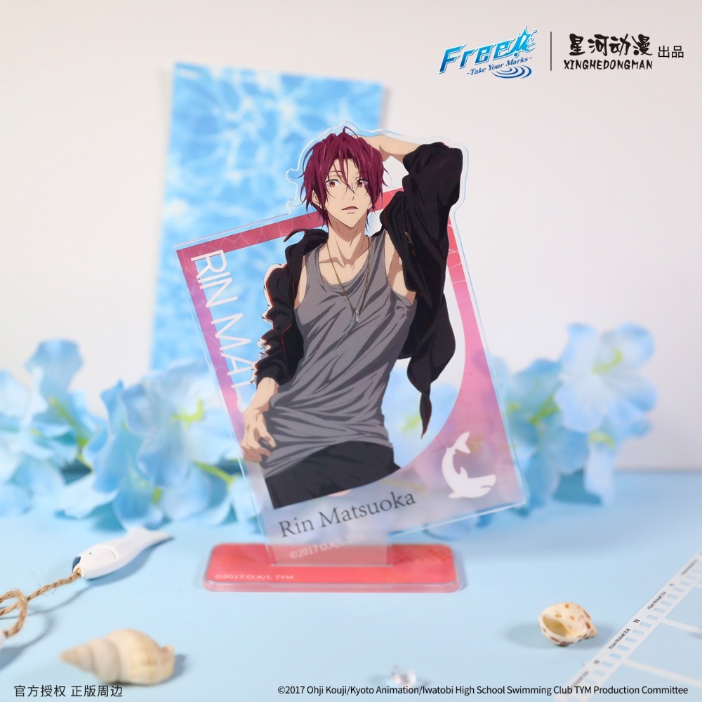 《周邊》陸版正版 Free 男子游泳部 壓克力立牌 徽章 拍立得 書籤 劇場版 七瀨遙 橘真琴 松岡凜 桐嶋郁彌-規格圖9