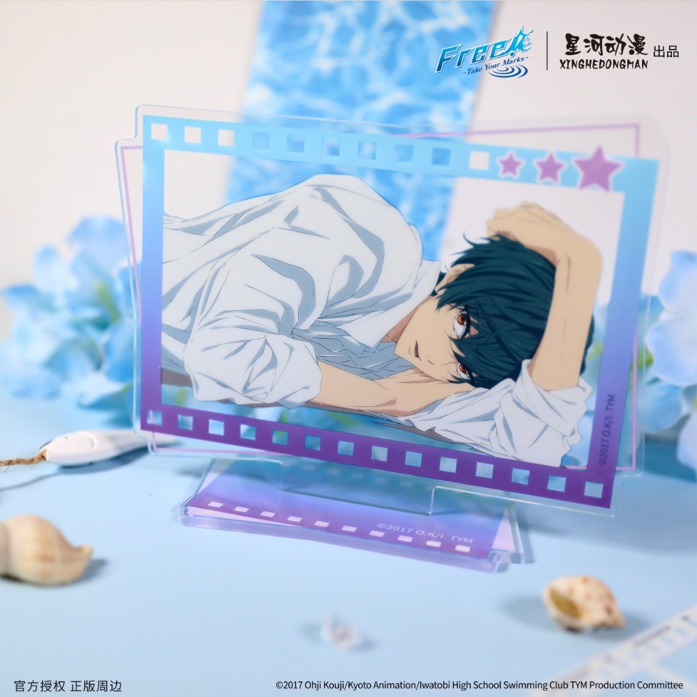 《周邊》陸版正版 Free 男子游泳部 壓克力立牌 徽章 拍立得 書籤 劇場版 七瀨遙 橘真琴 松岡凜 桐嶋郁彌-規格圖9