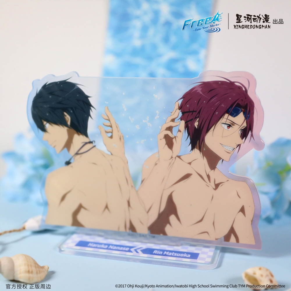 《周邊》陸版官方 正版授權 Free 男子游泳部 壓克力立牌 劇場版 七瀨遙 松岡凜 桐嶋郁彌-細節圖2