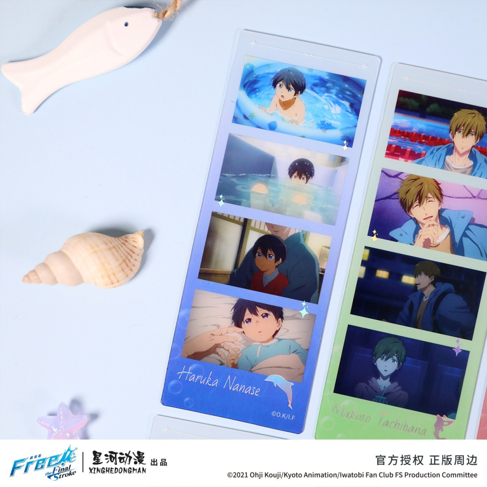 《周邊》陸版正版 Free 男子游泳部 PET 書籤 劇場版 最後的划水 後篇 七瀨遙 橘真琴 松岡凜 桐嶋郁彌-細節圖3