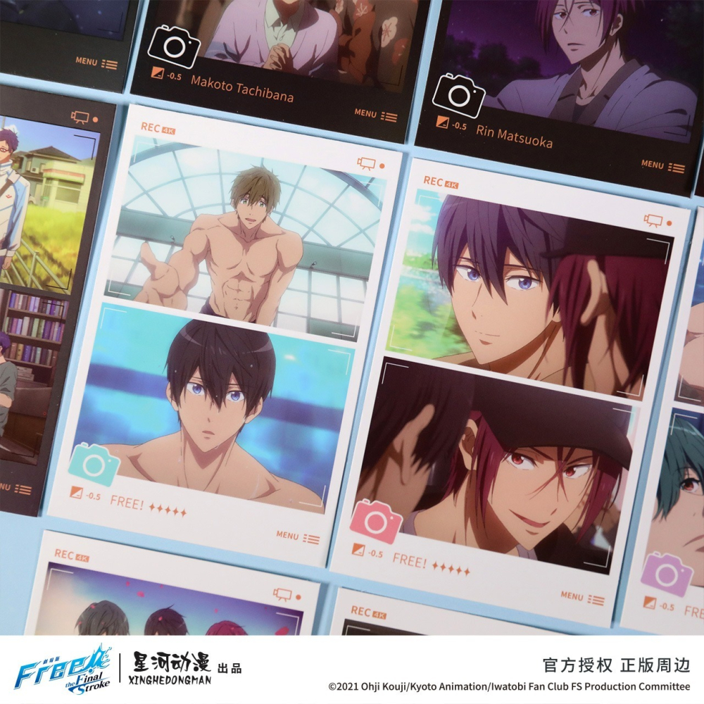 《周邊》陸版官方 正版授權 Free 男子游泳部 拍立得 劇場版 最後的划水 前篇 七瀨遙 橘真琴 松岡凜 桐嶋郁彌-細節圖4