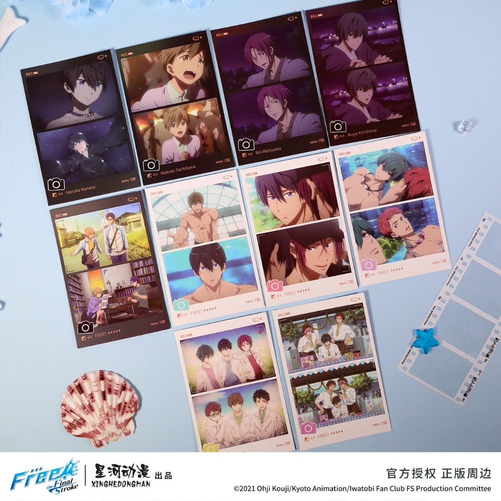 《周邊》陸版官方 正版授權 Free 男子游泳部 拍立得 劇場版 最後的划水 前篇 七瀨遙 橘真琴 松岡凜 桐嶋郁彌-規格圖9