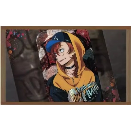 《周邊》【☆現貨☆】 陸版官方 正版授權 文豪 文豪野犬 徽章 方形徽章 塗鴉 燙金禮服 西裝 太宰治 中原中也-細節圖4