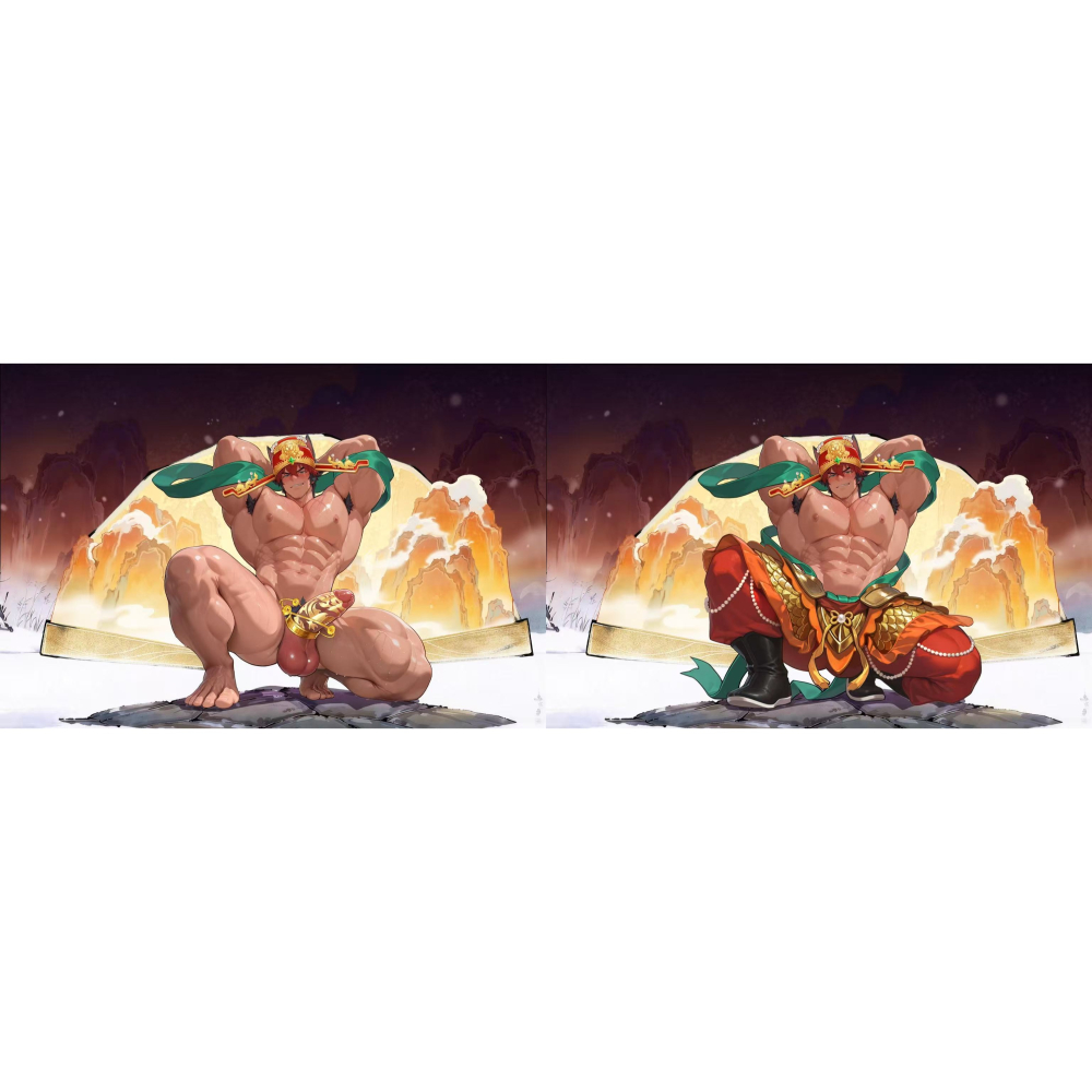 《周邊》原創 肌肉 肌肉男 體育生 壓克力立牌 磁吸立牌 換裝立牌 絕區零 狛野真斗 犬希人 獸人 聖誕 財神 棒球-細節圖7