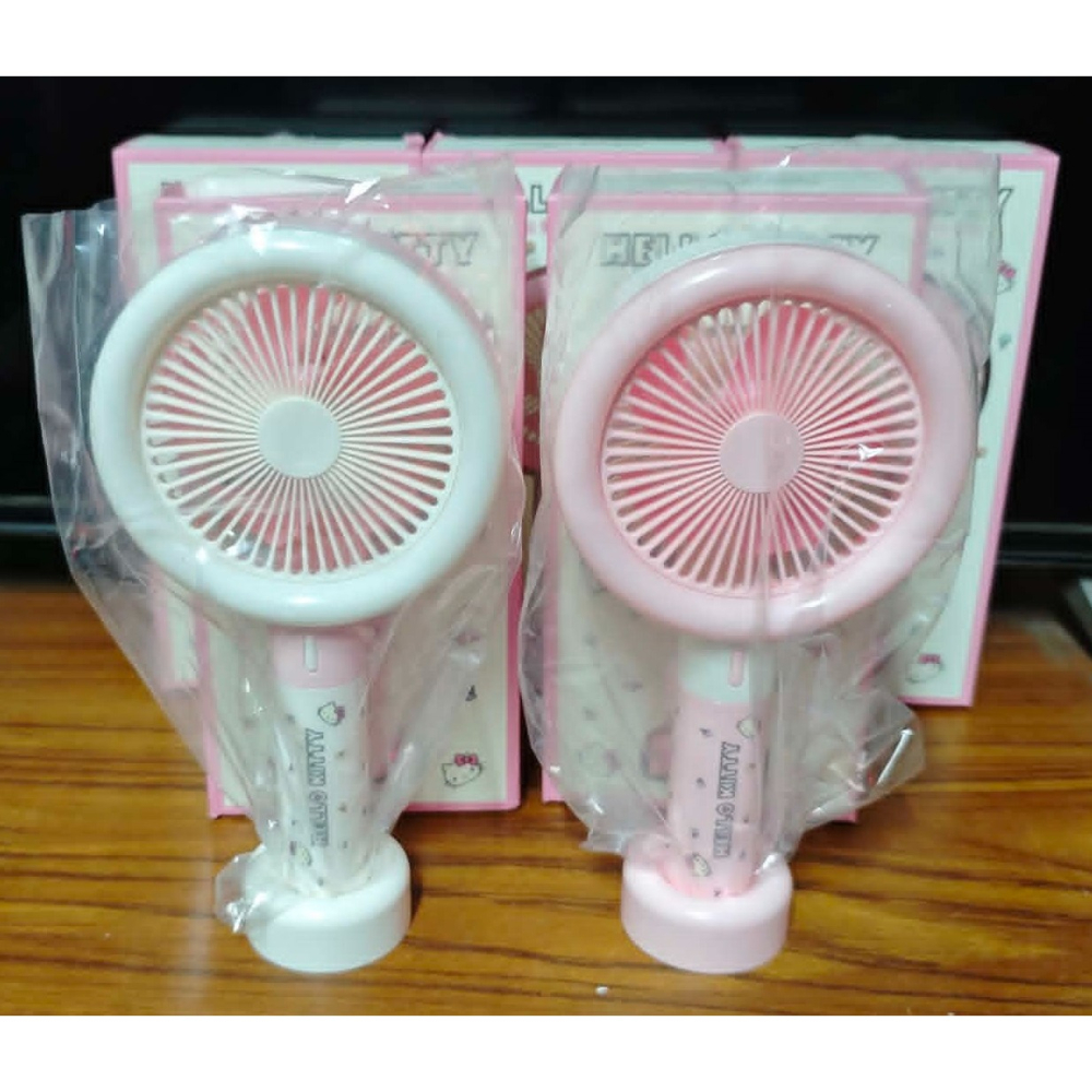 《周邊》【現貨】特賣 陸版正版 Sanrio 三麗鷗 Hello KITTY KT 凱蒂貓 風扇 手持風扇-細節圖2