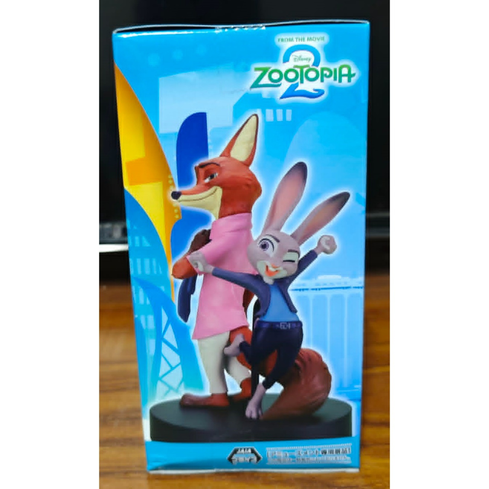 《周邊》【現貨】 特賣 日空版 景品 公仔 SEGA 迪士尼 動物方城市 Zootopia ACT CUT 朱迪＆尼克-細節圖2