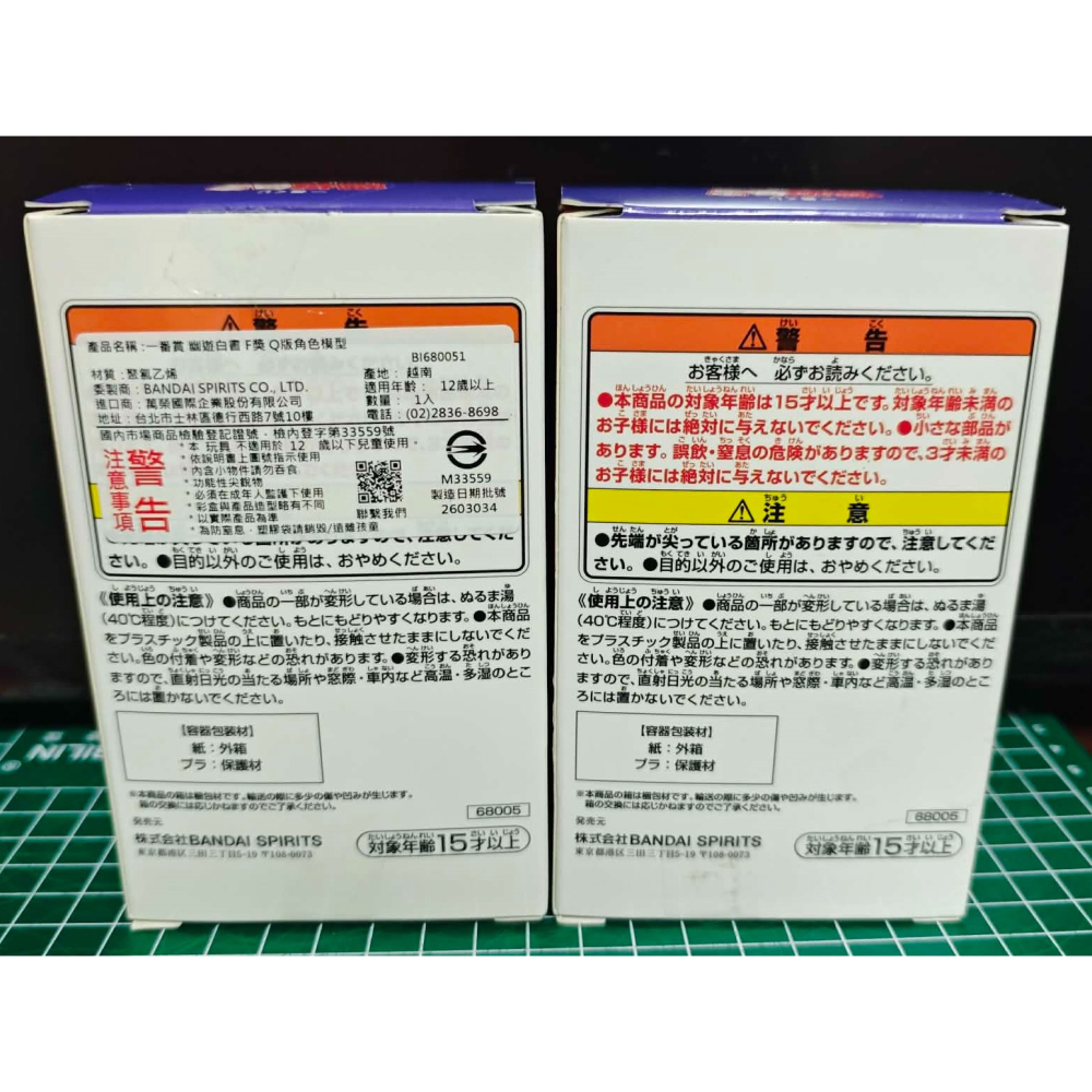 《周邊》【現貨】特賣 日空版 代理版 景品 公仔 一番賞 幽遊白書 暗黑武術會 VOL.3 F賞 小閻王-細節圖5