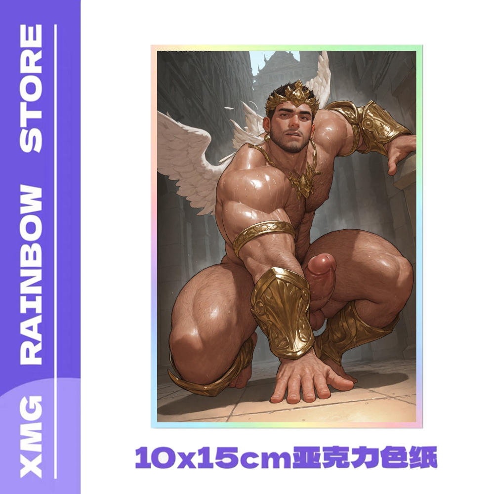 《周邊》肌肉 肌肉男 體育生 運動員 壓克力色紙 神使 戰鬥Ver.-細節圖2