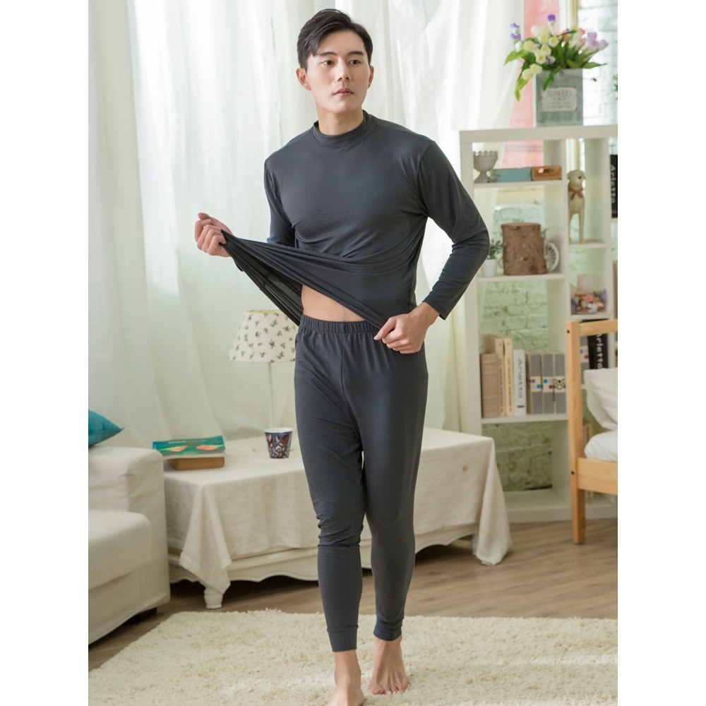 5136男款 彈性蓄熱磨毛保暖褲 發熱褲 薄款-細節圖2