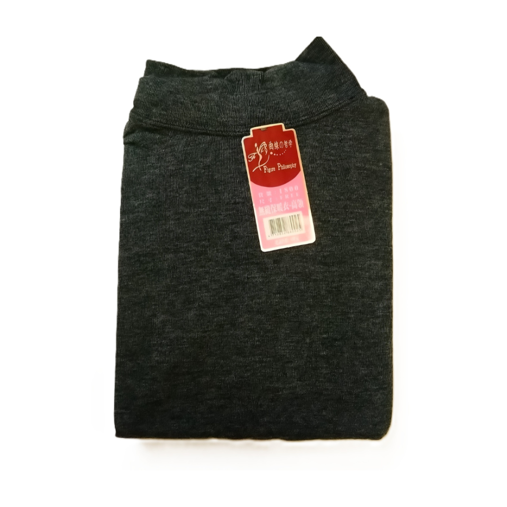 1800【曲線の哲學】 半高領保暖衣 發熱衣 貼合曲線更保暖(S~L可穿)-細節圖3