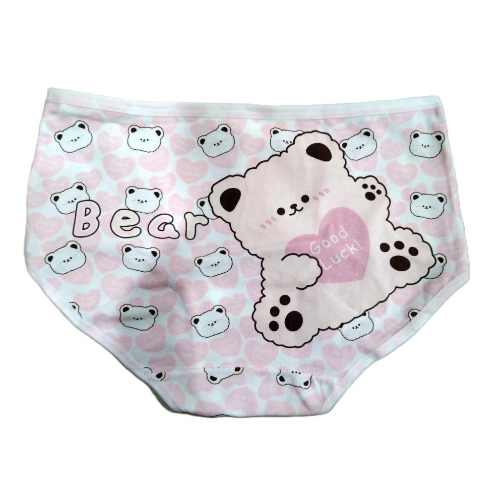 【羋亞可】9136滿版可愛愛心熊 純棉內褲 少女內褲-細節圖6