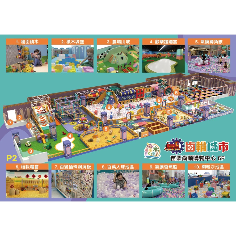 追風奇幻島竹苗旗艦店 齒輪城市 奇幻島 親子樂園【可刷卡】-細節圖2
