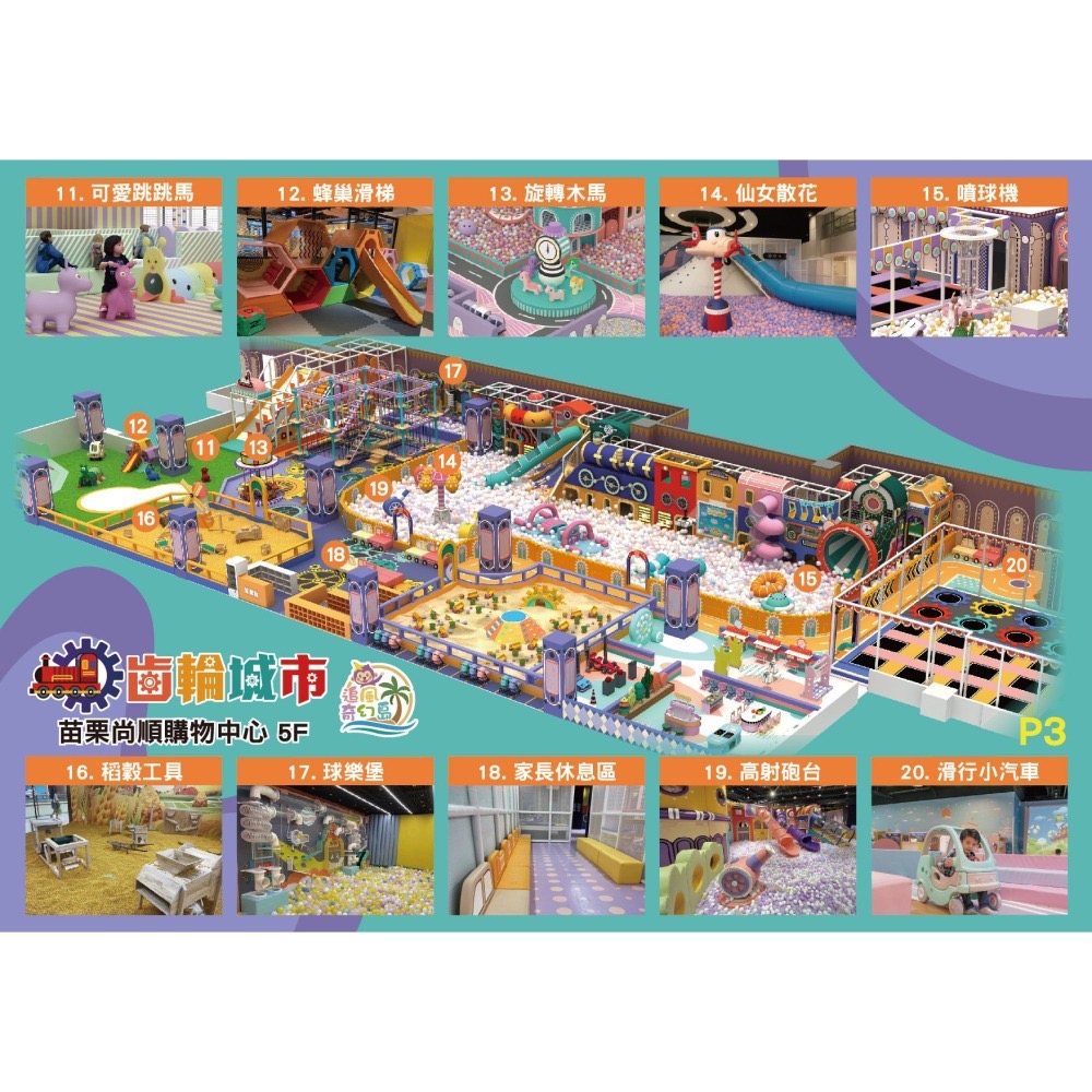追風奇幻島竹苗旗艦店 齒輪城市 奇幻島 親子樂園【可刷卡】-細節圖3