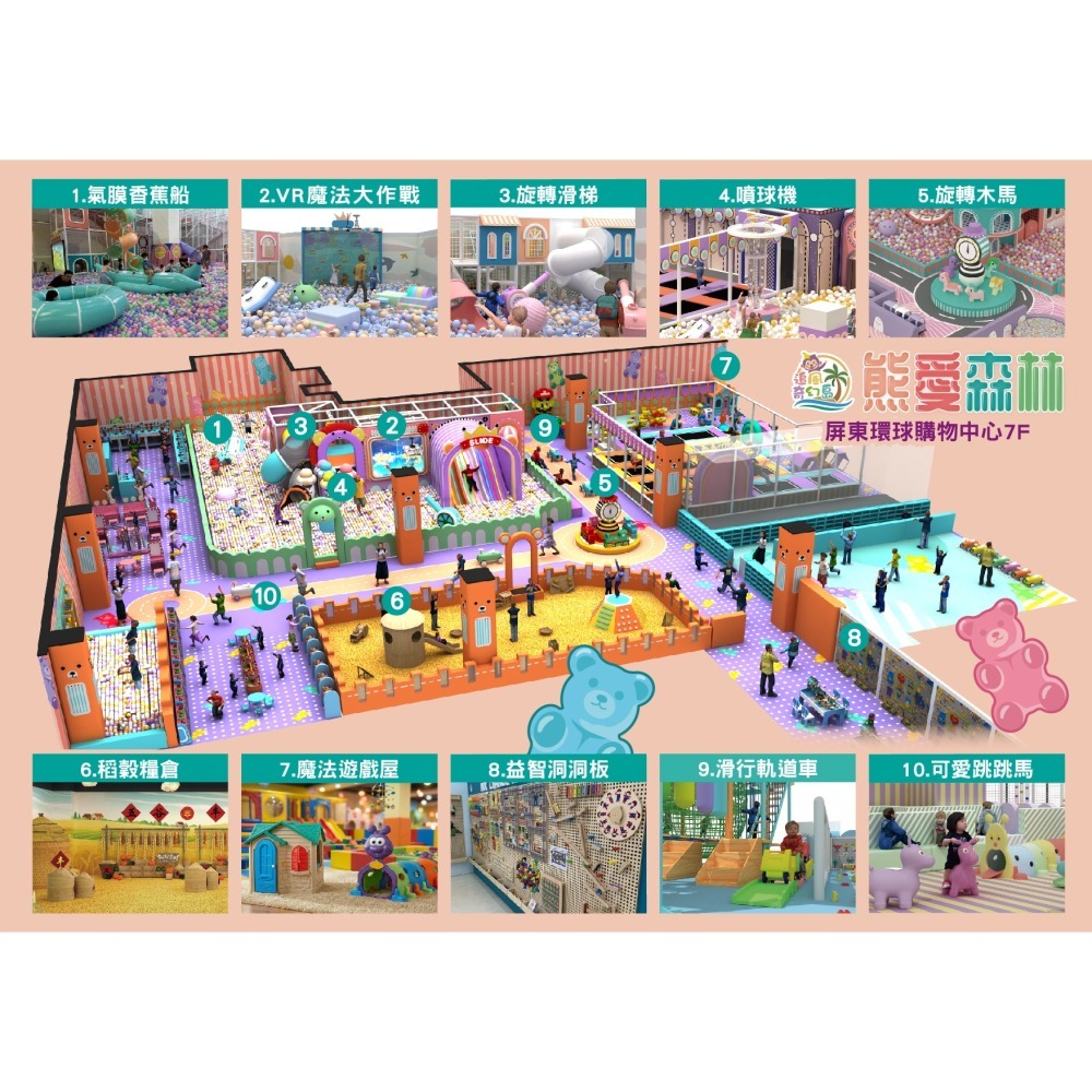 追風奇幻島屏東旗艦店 熊愛森林 親子票 不分平假日 不限時玩 票券 門票-細節圖9