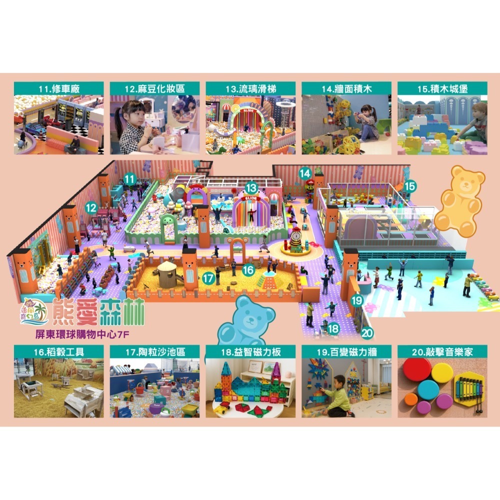 追風奇幻島屏東旗艦店 熊愛森林 親子票 不分平假日 不限時玩 票券 門票-細節圖10