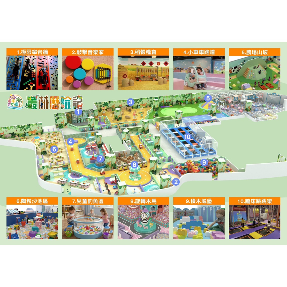 追風奇幻島竹北旗艦店【叢林歷險記】 親子票1大1小使用-細節圖5