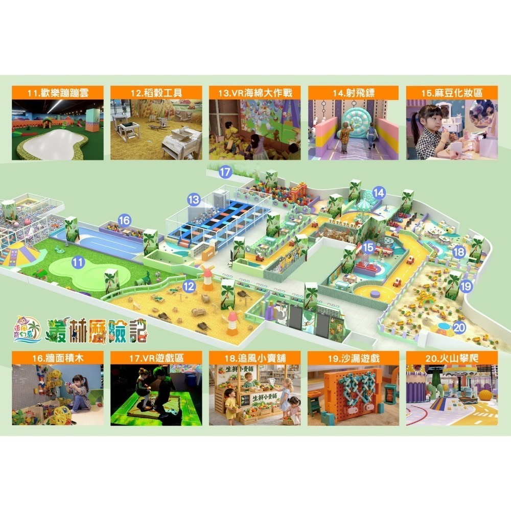 追風奇幻島竹北旗艦店【叢林歷險記】 親子票1大1小使用-細節圖4