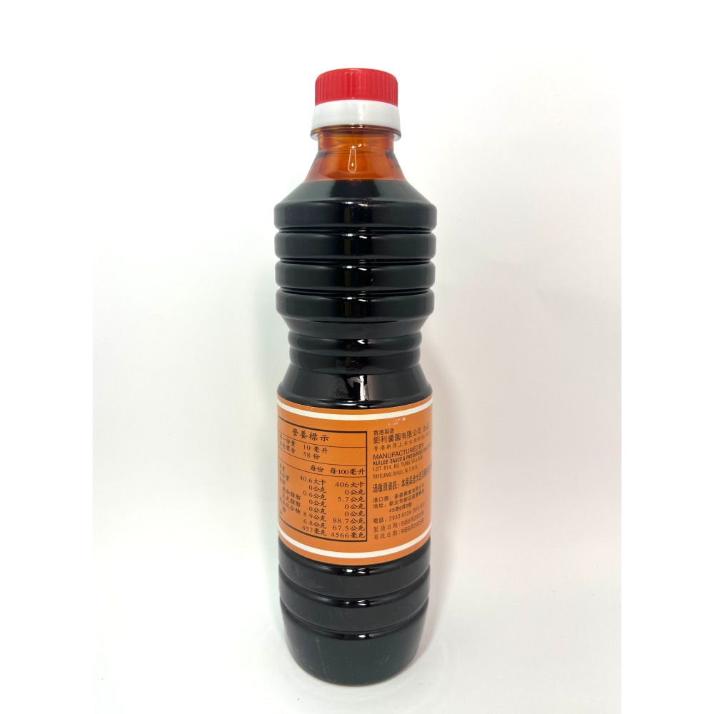 鉅利金鳳標醬油王 金標老抽 金鳳標調和液 580ml裝【誠貓雜糧】-細節圖2